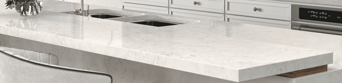 One Quartz big countertop caesarstone | Allied Gallery